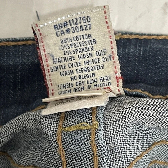 True‎ Religion Skinny Jeans Size 27 Low Rise Stretch Denim USA - Picture 6 of 8